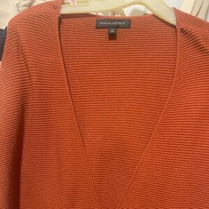 Banana Republic drop waist long sleeve orange sweater dress worn once